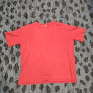 Somewhere West Red Oversized Tee sz S